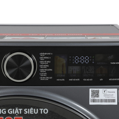 Máy giặt sấy Toshiba Inverter giặt 10,5 kg - sấy 7 kg TWD-T25BZU115MWV(MG) - Hàng chính hãng - Chỉ giao HCM