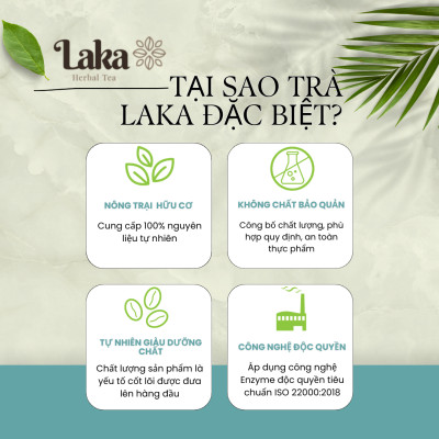 Trà Cà Phê Cascara LAKA Hộp 100 Gr, 100% quả cà phê chín mọng