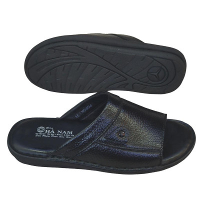 Dép Nam Quai Ngang TiTi ĐÔ Da Bò Thật Cao Cấp DNA2124