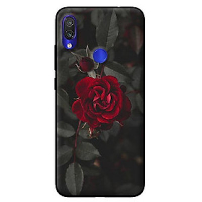 Ốp lưng in cho Xiaomi Redmi Note 7 mẫu Hoa Hồng Đỏ - Hàng chính hãng