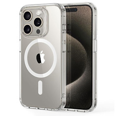 Ốp Lưng cho iPhone 15 Pro Max ESR Classic Hybrid Case with HaloLock - Hàng Chính Hãng