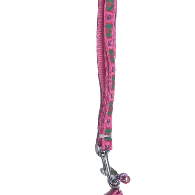 Dây dắt kèm vòng cổ có chuông cho Chó Mèo Dưới 5kg Bản rộng 1cm Dài 120cm Zichen In hình bất kỳ Chất liệu dù cao cấp