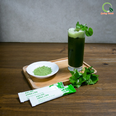 Bột Rau Má Uống Liền Sấy Lạnh Nguyên Chất Hộp Tiện Lợi
