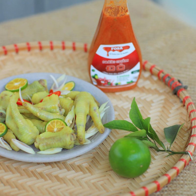 Nước chấm Fosa (vị ngẫu nhiên), muối ớt tắc tươi ngon cho hải sản và BBQ, chay mặn đều dùng được, chai 110g