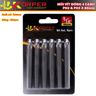 MŨI VÍT ĐÓNG 4 CẠNH KÖRPER