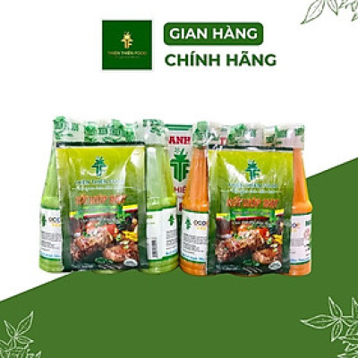 Combo 6 Chai Muối Ớt Chanh Thiên Thiên Food 250gr Dùng để Chấm Hải Sản và Thịt Gia Cầm Luộc, giúp món ăn ngon hơn và đậm vị hơn (Tăng kèm một gói sốt ướp Thịt Nướng)