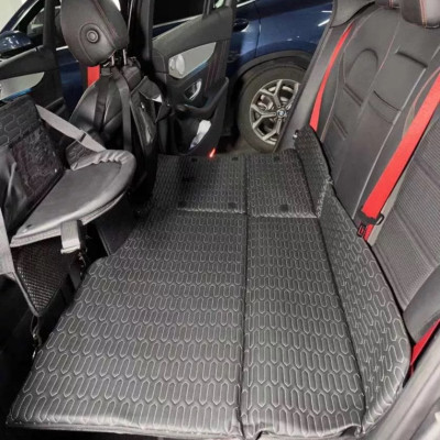 Giường Đệm Gấp Gọn Xe Ô Tô 4 Đến 7 Chỗ Hàng VN Sản Xuất | Nệm Có Thể Tách Làm 2 Mảnh, Tích Hợp Túi Treo, Bàn Ăn