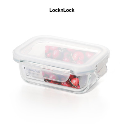 Hộp thủy tinh LocknLock BLANC bảo quản thực phẩm 370ml LLG1101 - Hàng chính hãng, chịu nhiệt cao - JoyMall