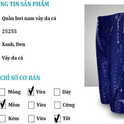 Quần bơi nam vảy da cá thể thao chuyên nghiệp YOUYOU