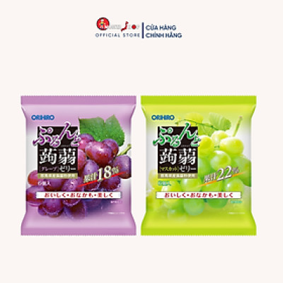 Thạch trái cây Orihiro gói nhỏ 6 cái/gói vị nho tím