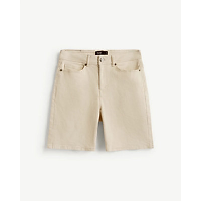 Quần short denim nam màu be form straight basic - RT 10S25DPS010 | ROUTINE CÀ MAU