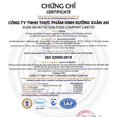 Combo 11 Túi Hạt Yến Mạch Nguyên Cám Úc Xuân An [ko đường] Túi 500G(Tặng Kèm 11 Túi Yến Mạch 150G)