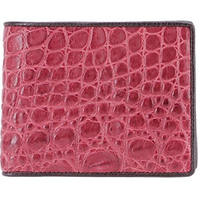 Ví Nam Da Cá Sấu Huy Hoàng HT2755 (12,5 x 10 cm) - Đỏ Đô