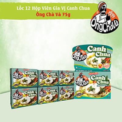 Lốc 12 Hộp Viên Gia Vị Canh Chua Ông Chà Và 75g (Sweet & Sour Soup Cubes)