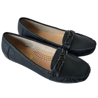 Giày lười nữ da bò thật BIGGBEN cao cấp BB131