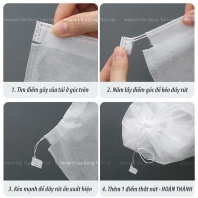 Túi Đựng Giày Đa Năng Vải Không Dệt Có Dây Rút Du Lịch Bảo Quản Giày Dép Chống Bụi Bẩn Ố Vàng