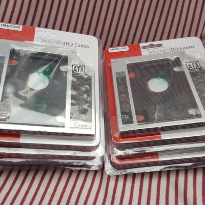 Caddy Bay 9.5mm và 12.7mm - Caddy bay chuyển đổi từ ổ dvd ra khay gắn ổ cứng, dùng cho laptop, giúp laptop có thêm ổ cứng thứ 2 - Hàng chính hãng