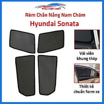 Bộ 4 rèm chắn nắng nam châm Sonata khung cố định chống tia UV