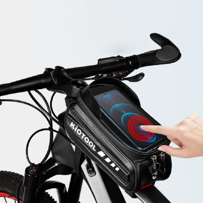Túi treo sườn xe đạp vỏ cứng chống nước Kiotool đựng điện thoại