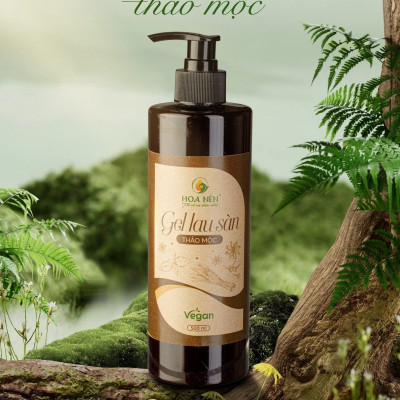 Gel lau sàn thảo mộc 500ml - Hoa Nén - vegan- Đuổi muỗi,  an toàn sức khoẻ
