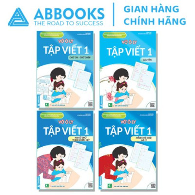 Sách Kết nối tri thức - Vở ô ly tập viết Hạ Cỡ Chữ, Mẫu Chữ Nhỏ, Chữ Cái - Chữ Ghép, Các Vần - Bộ 4 Quyển