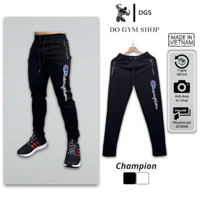 Quần dài gym nam DO GYM SHOP dáng quần ôm thể thao, thun polyester co giãn thoáng mát không xù lông