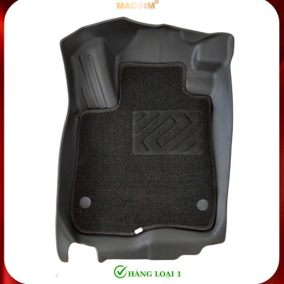 Thảm lót sàn xe ô tô 2 lớp Honda CRV 2023+ (2 hàng ghế sd3) Nhãn hiệu Macsim chất liệu nhựa TPE cao cấp màu đen
