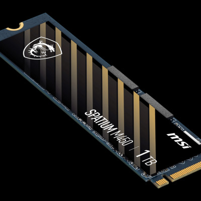 Ổ cứng SSD MSI SPATIUM M450 | PCIe , Gen3 x4 NVMe M.2 | Read 3600 MB/s - Write 3000 MB/s | 600TBW | Bảo hành 5 năm | Hàng Chính Hãng