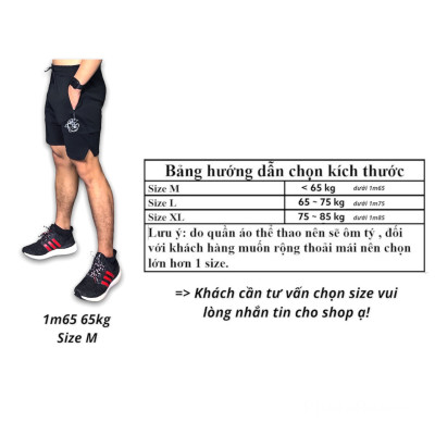 Quần short nam tập gym DO GYM SHOP thun lạnh thoáng mát khi chơi thể thao