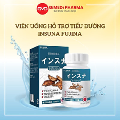 Viên Uống Hỗ Trợ Tiểu Đường Insuna Fujina Nhật Bản 120 Viên Giúp Ổn Định Đường Huyết, Ngăn Ngừa Biến Chứng Tiểu Đường