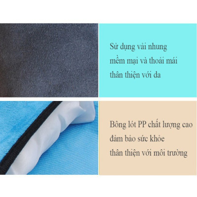 Gối tựa đầu gắn dây An toàn trên xe hơi Ô tô chống mỏi đau cổ - Gối ngủ