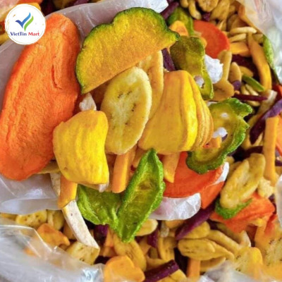 Lon 250G Trái Cây Thập Cẩm Sấy Nguyên VIETTIN MART