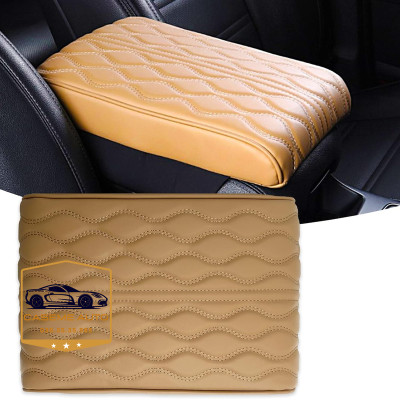 Đệm Tỳ Tay Ô Tô Xe Hơi Cao Su Non Nguyên Khối Bọc Da Nappa Cao Cấp Giúp Chống Mỏi Và Thư Giãn Lái Xe Đường Dài - Hàng Nhập Khẩu