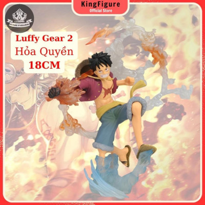 Mô Hình Luffy Gear 2 18CM Hỏa Quyền Mô hình One Piece Cao Cấp, Figure Mô Hình Anmie One Piece Luffy Vua Hải Tặc