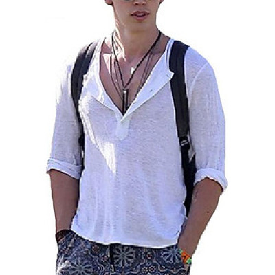 Áo thun Nam tay dài mỏng mát cho mùa hè - AT014