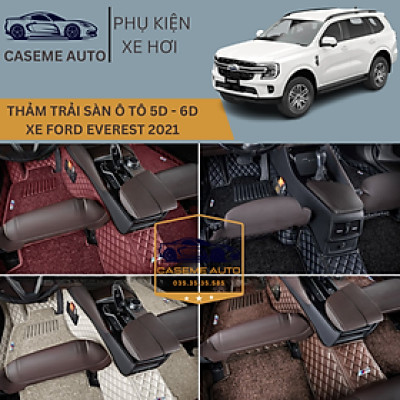 [FORD EVEREST] Thảm Trải Sàn, Lót Sàn Ô Tô 5D 6D Thiết Kế Theo Xe FORD EVEREST 2021 Chống Nước, Không Mùi - MẪU QUẢ TRÁM - Hàng Chính Hãng