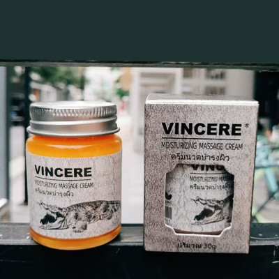 Kem giảm nhăn mặt Vincere mỡ cá sấu giảm sẹo lồi, sẹo lõm, sẹo thâm, sẹo phẫu thuật Thái Lan 30g