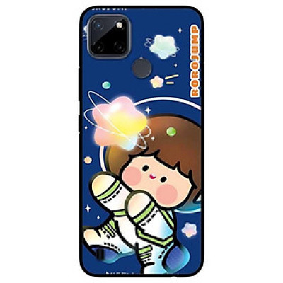 Ốp lưng dành cho Realme C21Y - Realme C25Y mẫu Búp Bê Xanh và Sao
