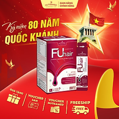 Gói uống Fuhair hỗ trợ bổ huyết, đen tóc, đẹp da cho phái đẹp (20 gói) - Nutramed