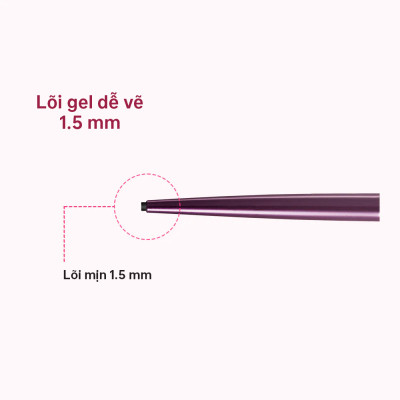 Bút Chì Gel Kẻ Mí Mắt Siêu Chống Trôi Dạng Xoay Màu Đen Kissme Heroine Make #01 #02