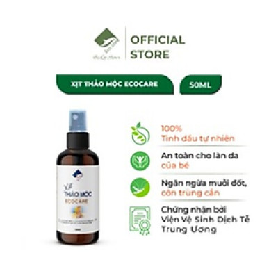 Xịt Thảo Mộc Ecocare chữa muỗi đốt, ngăn côn trùng cắn 50ml