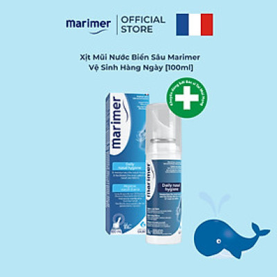 Xịt Mũi Nước Biển Sâu Marimer - Vệ Sinh Hàng Ngày [100ml] - 7200C