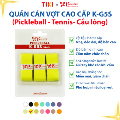 Quấn Cán Vợt KINGTEK K-G5S | Overgrip Cao Cấp Cho Pickleball  / Cầu Lông / Tennis | Êm Tay – Chống Trượt – Hút Mồ Hôi -