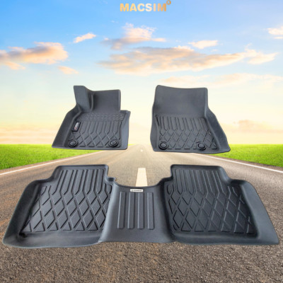 Thảm lót sàn xe ô tô Mazda 3 2020+ (sd) Nhãn hiệu Macsim chất liệu nhựa TPE cao cấp màu đen