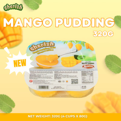 Thạch Pudding Cherish Vị Xoài Khay 320G