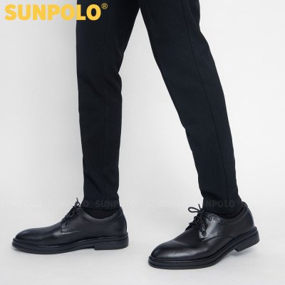 Giày Nam Da Thật Công Sở Buộc Dây SUNPOLO SPH296 (Đen, Nâu bò)