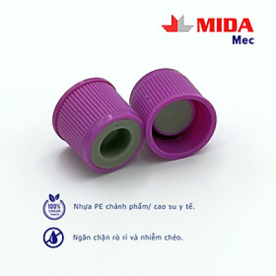 Nắp cao su MidaMec hai màu đóng gói 250 cái/bao - Tím xám