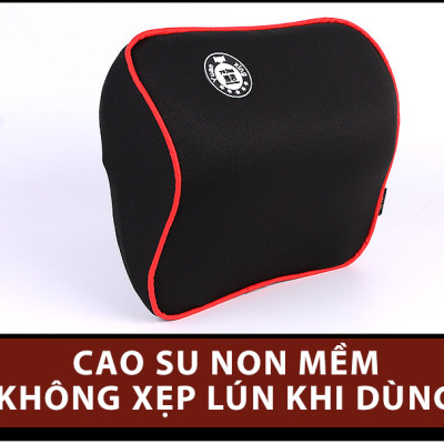 Gối tựa đầu, tựa cổ cao su non - Gối tựa cổ ô tô, xe hơi cao cấp, phù hợp mọi loại xe 