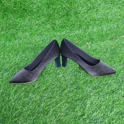 Giày cao gót 6cm Trường Hải da mềm 2 màu Đen, trắng CG125