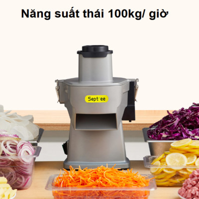 Máy thái rau củ quả đa năng, thái lát, thái sợ, thái hạt lựu. Thương hiệu Mỹ cao cấp Septree - GJ817. Hàng chính hãng
